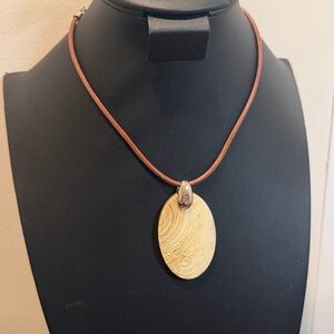Ralph Lauren Leather‎ Cord Artisan Necklace Boho